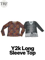 Trendy Y2k Long Sleeve Top.      #0063