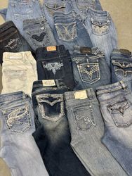 Women Y2K Embellished Miss Me Style 20 pcs (A1)