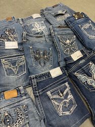 Women Y2K Embellished Miss Me Style Shorts 20 pcs ..