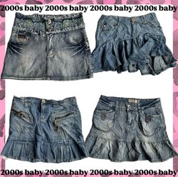 Retro revival: denim mini skirts:174