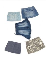 Y2K Denim & Camo Mini Skirts Bundle(VM-81)