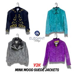 Y2K Mink Mood Suede Jackets - EV0294