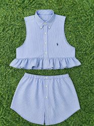 Upcycle Ralph Lauren & Tommy Hilfiger Ruffle  Co-O..