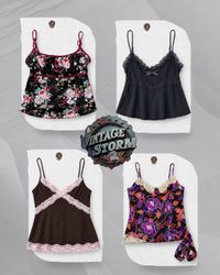 Y2K Grunge Cami Tops
