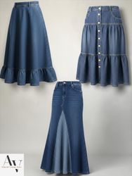 Y2k casual &classic long skirts bundle