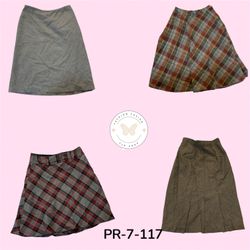 Y2K Vintage Wool Skirts – Classic Retro Winter Sty..