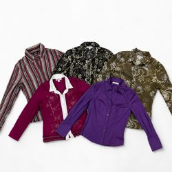 Y2K Women’s Blouses Bundle | Floral, Printed & But..