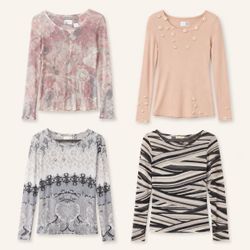 Y2k Monochrome Tops