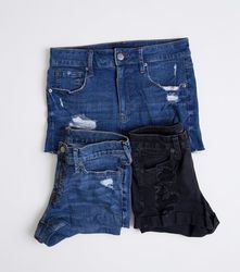 9x  Premium  Women's Distressed Denim Shorts | Hol..