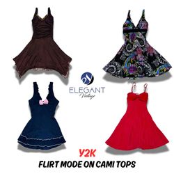 Y2K Flirt Mode On Cami Tops - EV0342