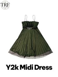 Y2k Midi Dresses.     #0072