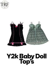 Y2k Baby Doll Top.     #0073