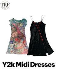 Y2K Midi Dresses.      #0075