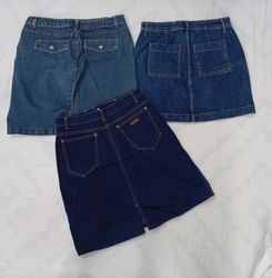 CR9983 Y2K Midi Denim Skirts