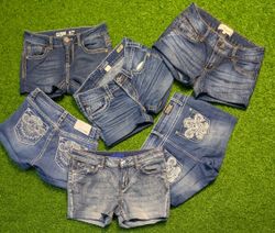 6662 - Upcycled Denim Mini Short
