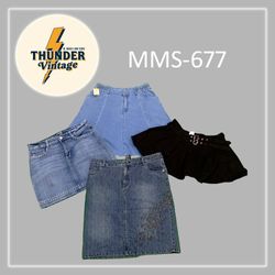 Denim Mini Skirt (Mms-677)