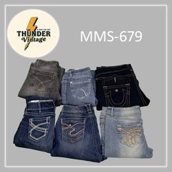 Y2K Bootcut Jeans (Mms-679)