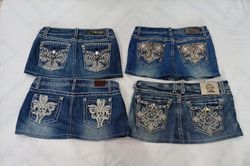 CR9995 Upcycled Y2K Mini Denim Skirts