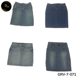 Women’s Denim Midi Skirt – Premium Y2K Vintage Sty..