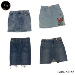 Women’s Denim Mini Skirt – Premium Y2K Vintage Sty..