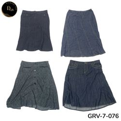 Women’s Vintage Denim Maxi Skirt – Classic Y2K Fas..