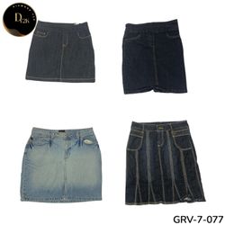 Women’s Denim Midi Skirt – Authentic Y2K Vintage F..