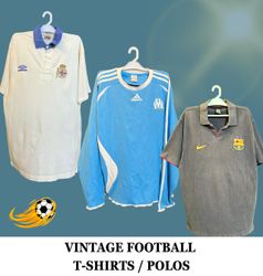 Vintage Football / Soccer T Shirts and Polo's