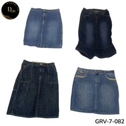Women’s Premium Denim Maxi Skirt – Classic Retro Y..