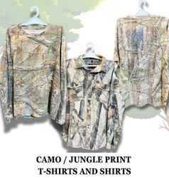 Camo / Jungle Print T-Shirts and Shirts