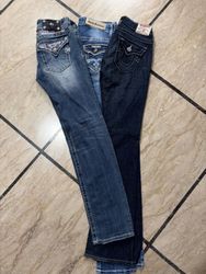 Miss Me True Religion and Rock Revival mix jeans