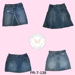 Women’s Denim Midi Skirt – Stylish Casual High Wai..