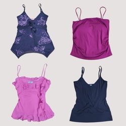 Y2K Gothic Barbie Cami Tops