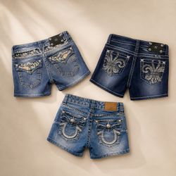 Miss Me, Rock Revival & True Religion Mini Shorts