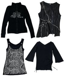 Y2K Dark Fairycore Tops: TT-300