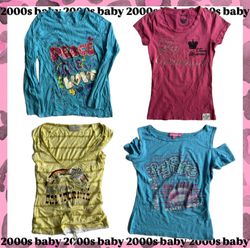 World of hannah montana: printed baby tees-176