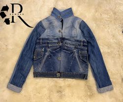 Upcycled Luxe Patch Denim Jacket (Woman’s)