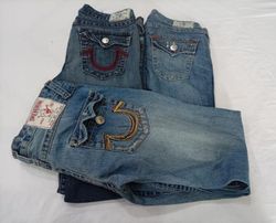 CR10024 Vintage True Religion Flare & Straight Jea..
