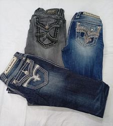 CR10031 Vintage Mix Branded Flare & Straight Jeans