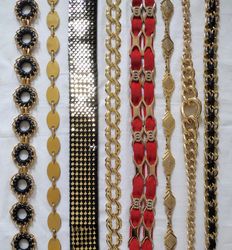 Y2K Golden Chain belts