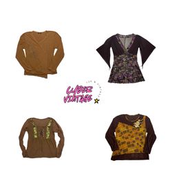 Top a maniche lunghe Vintage Y2K | Bundle all'ingr..