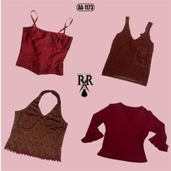 Y2K Cherry Grunge Mix Tops (AA-1173)