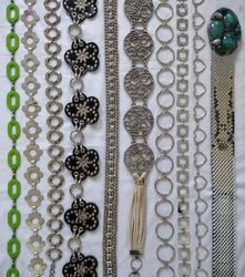 Y2K Silver Chain belts