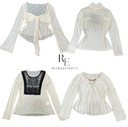 Y2K Nature Vibe Girl Full Sleeve Top RE-3489