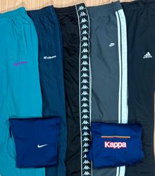 Mix branded trackpants and sweatpants