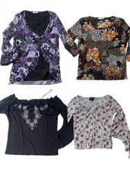 Y2K Full sleep blouse 12 pcs