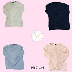 Tommy Hilfiger Classic Cable Knit Sweater – Casual..