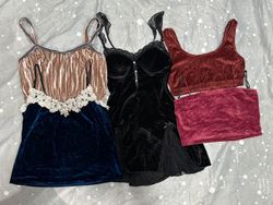 Velvet camisole top