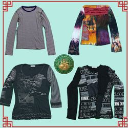 Premium Y2K Designer Blouses | 7-Piece Bundle | Ra..