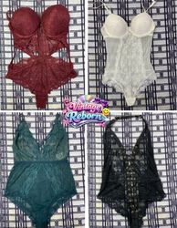 Y2K Vintage Lace Bodysuit & Teddy Lingerie Bundle ..