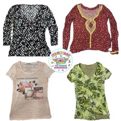 Vintage Y2K Printed Top Bundle – 10pcs | VR314
